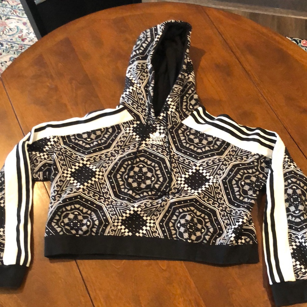 Women’s cropped Adidas hoodie size Small